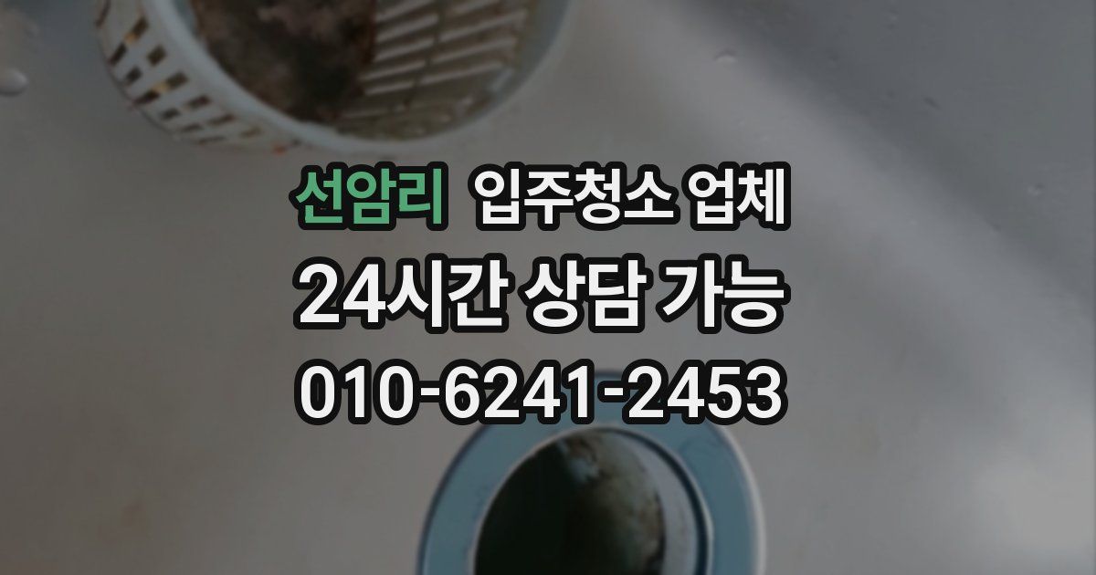 선암리 입주청소 업체