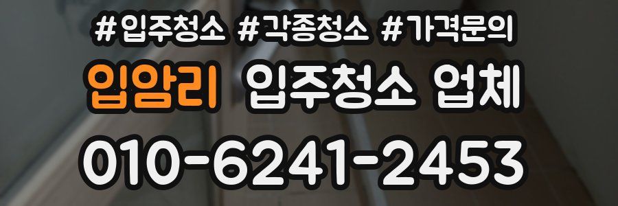 입암리 입주청소 업체