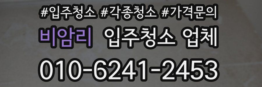 비암리 입주청소 업체