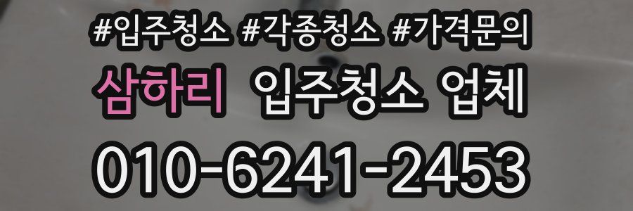 삼하리 입주청소 업체