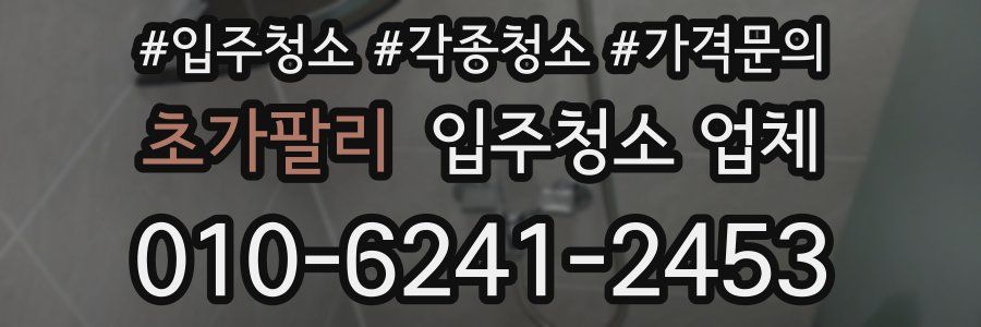 초가팔리 입주청소 업체