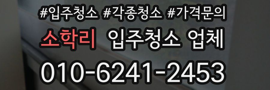 소학리 입주청소 업체