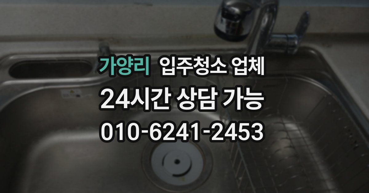 가양리 입주청소 업체