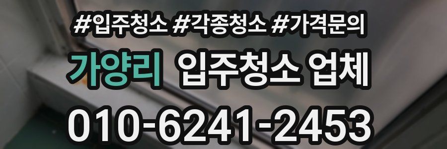 가양리 입주청소 업체