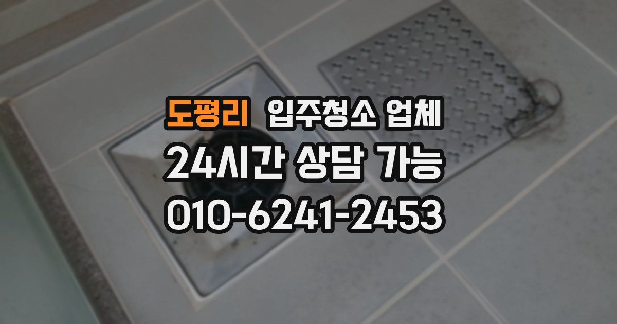 도평리 입주청소 업체