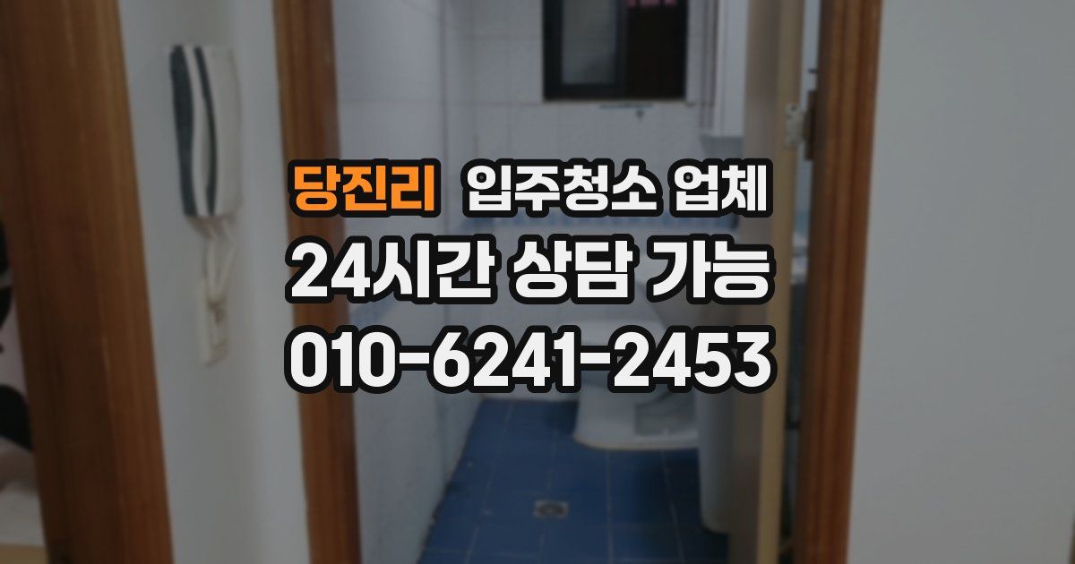 당진리 입주청소 업체