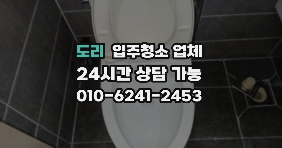 도리 입주청소 업체