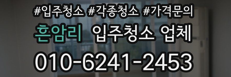 흔암리 입주청소 업체