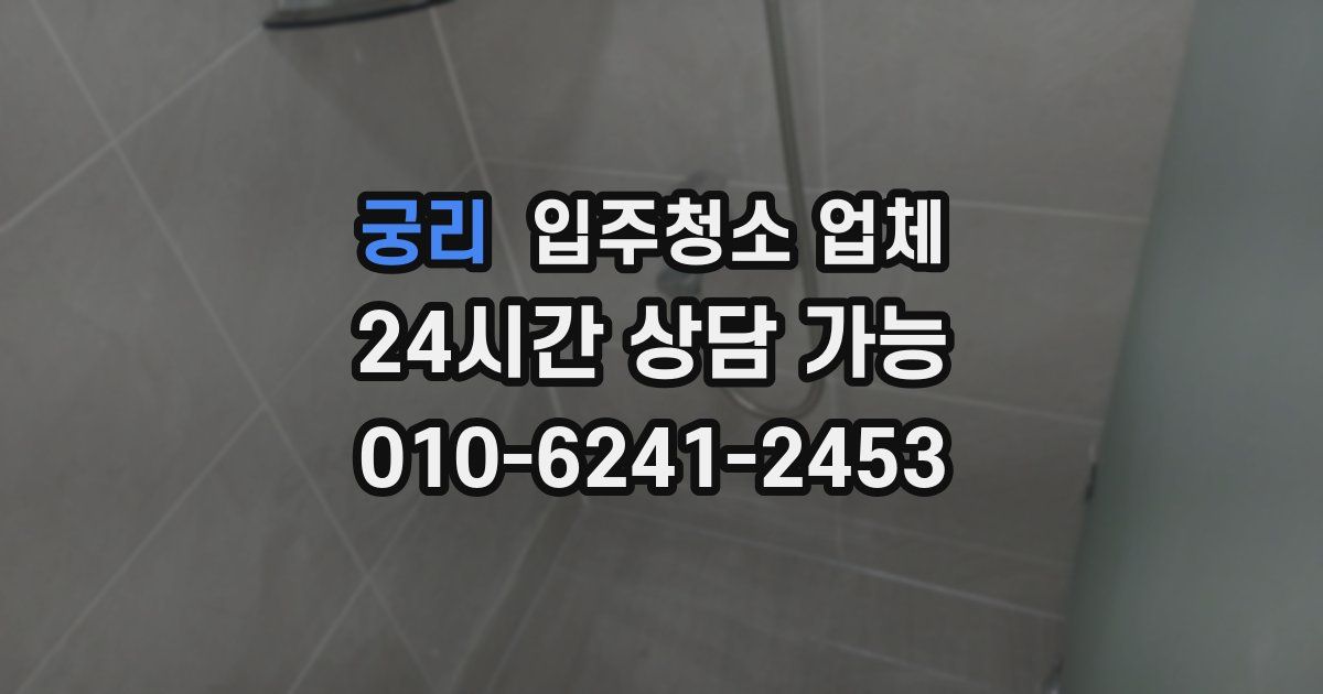 궁리 입주청소 업체
