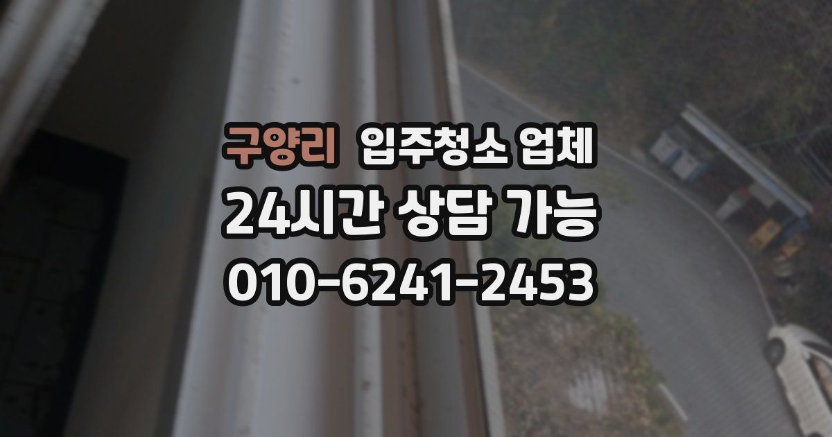 구양리 입주청소 업체