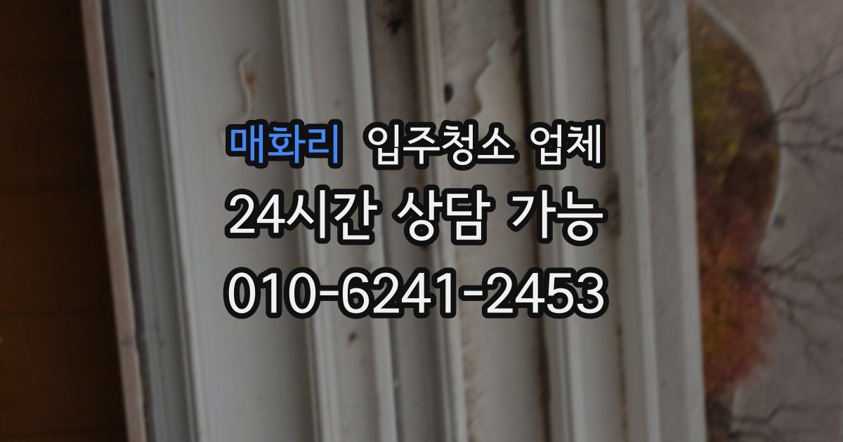 매화리 입주청소 업체