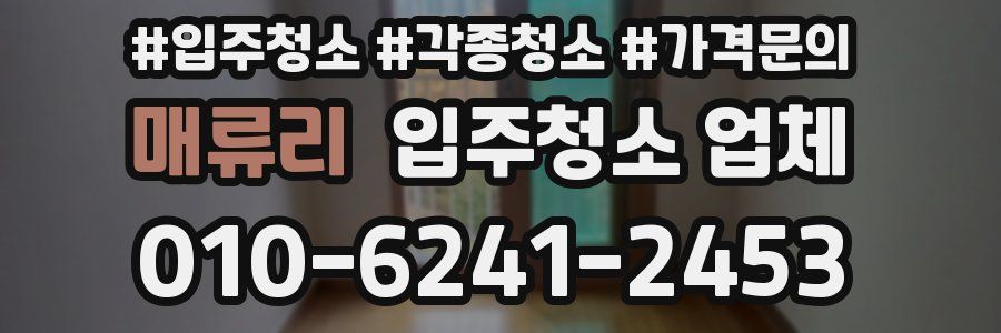 매류리 입주청소 업체