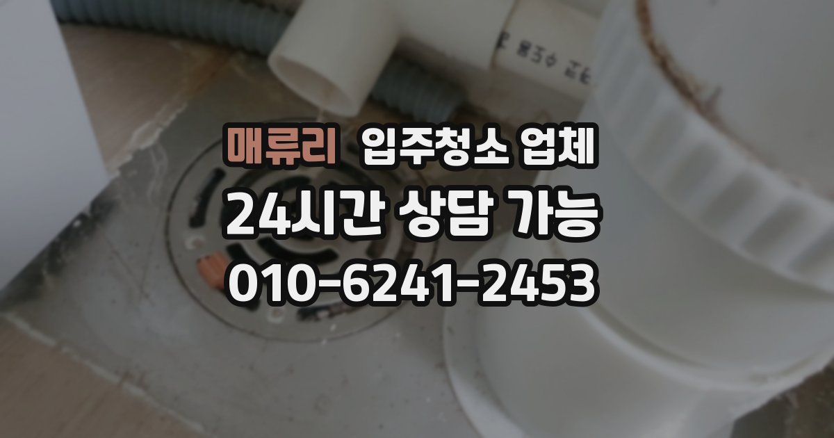 매류리 입주청소 업체