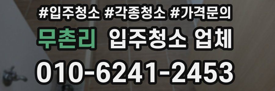 무촌리 입주청소 업체