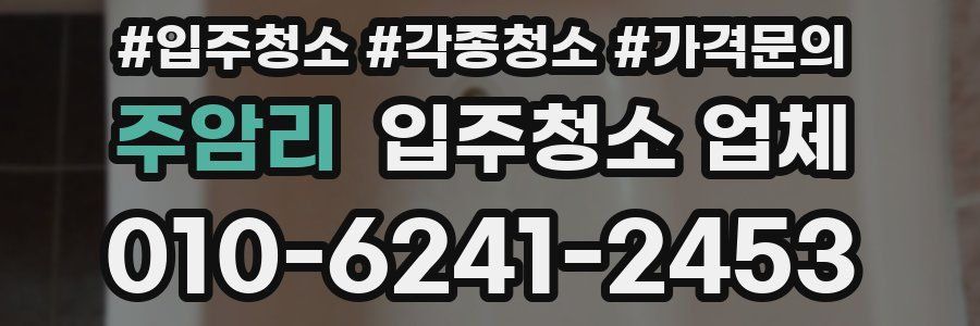 주암리 입주청소 업체