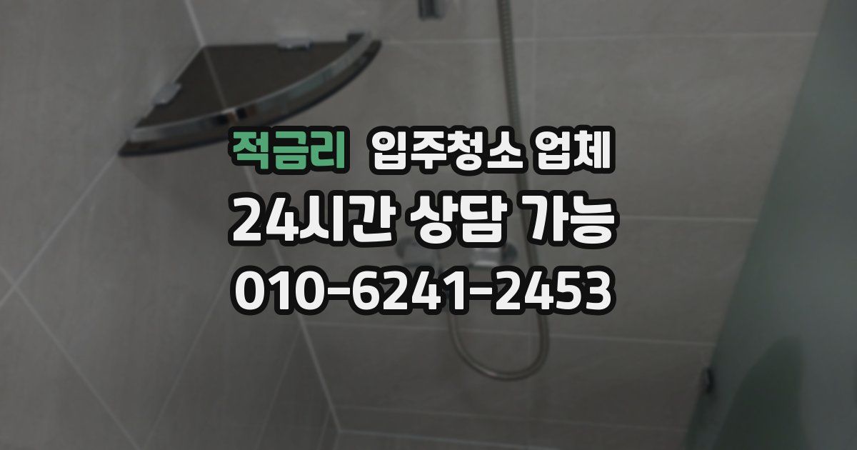 적금리 입주청소 업체