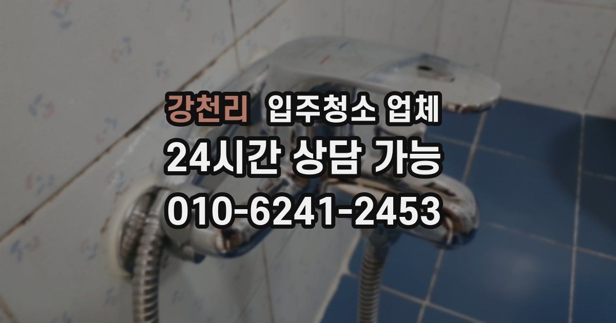 강천리 입주청소 업체