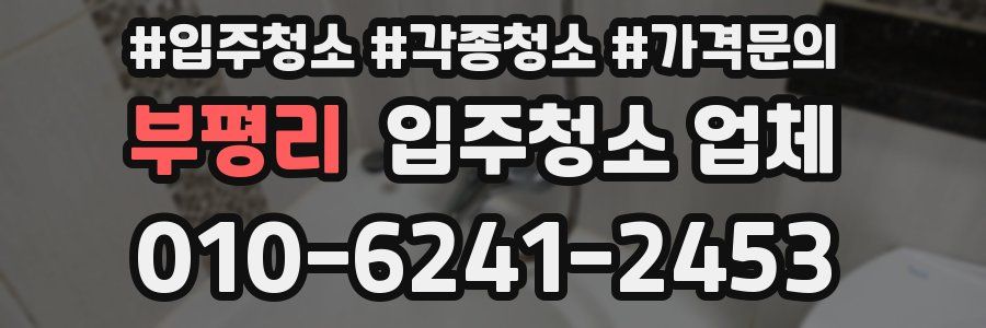부평리 입주청소 업체