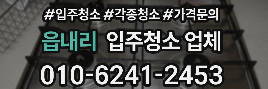 읍내리 입주청소 업체