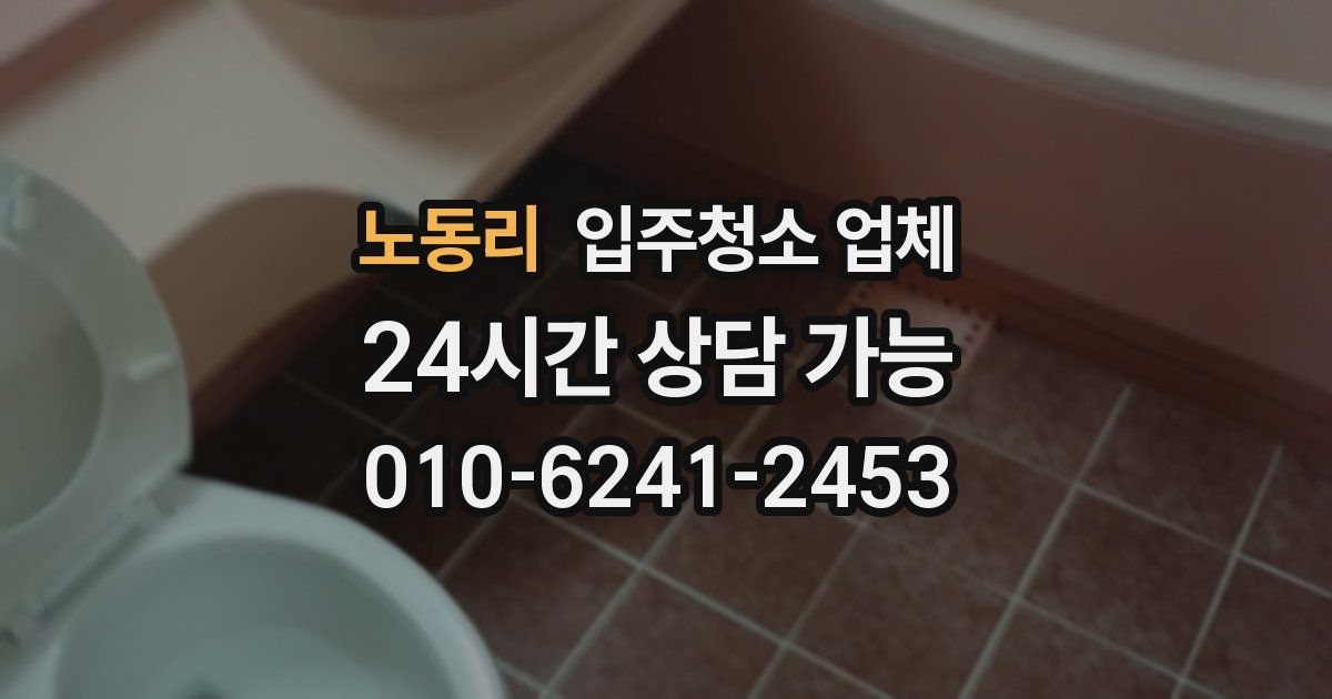 노동리 입주청소 업체