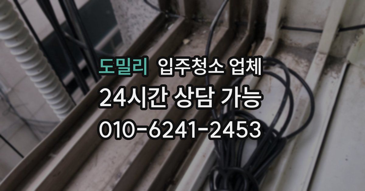 도밀리 입주청소 업체