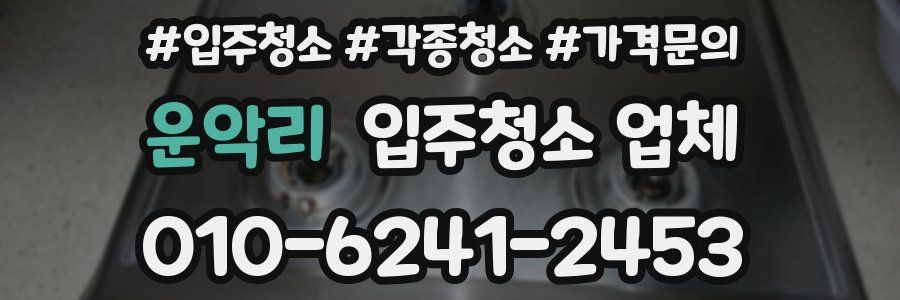 운악리 입주청소 업체