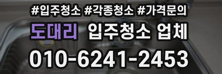 도대리 입주청소 업체