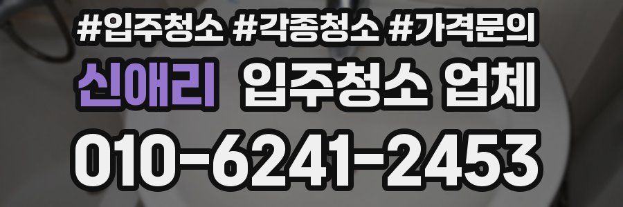 신애리 입주청소 업체