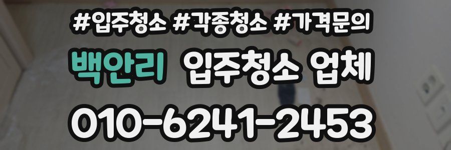 백안리 입주청소 업체