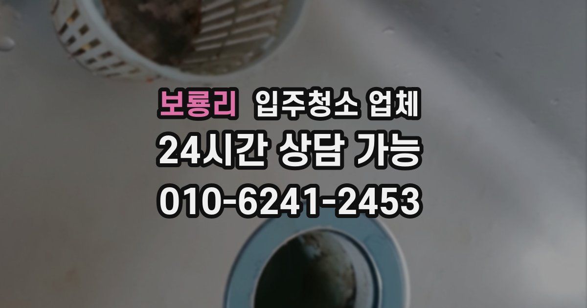 보룡리 입주청소 업체
