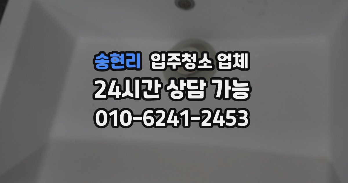 송현리 입주청소 업체