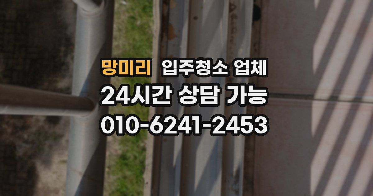 망미리 입주청소 업체