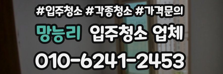 망능리 입주청소 업체
