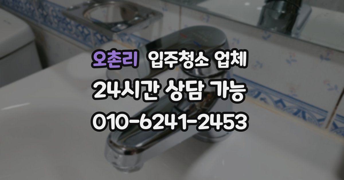 오촌리 입주청소 업체