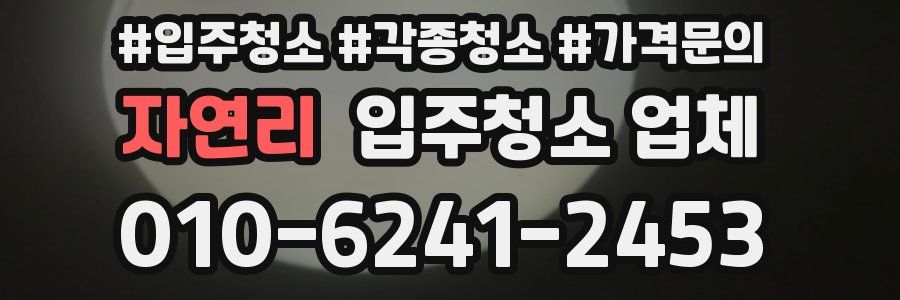 자연리 입주청소 업체