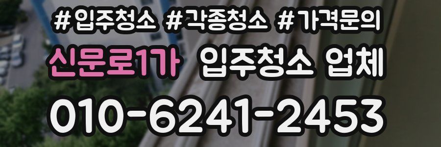 신문로1가 입주청소 업체