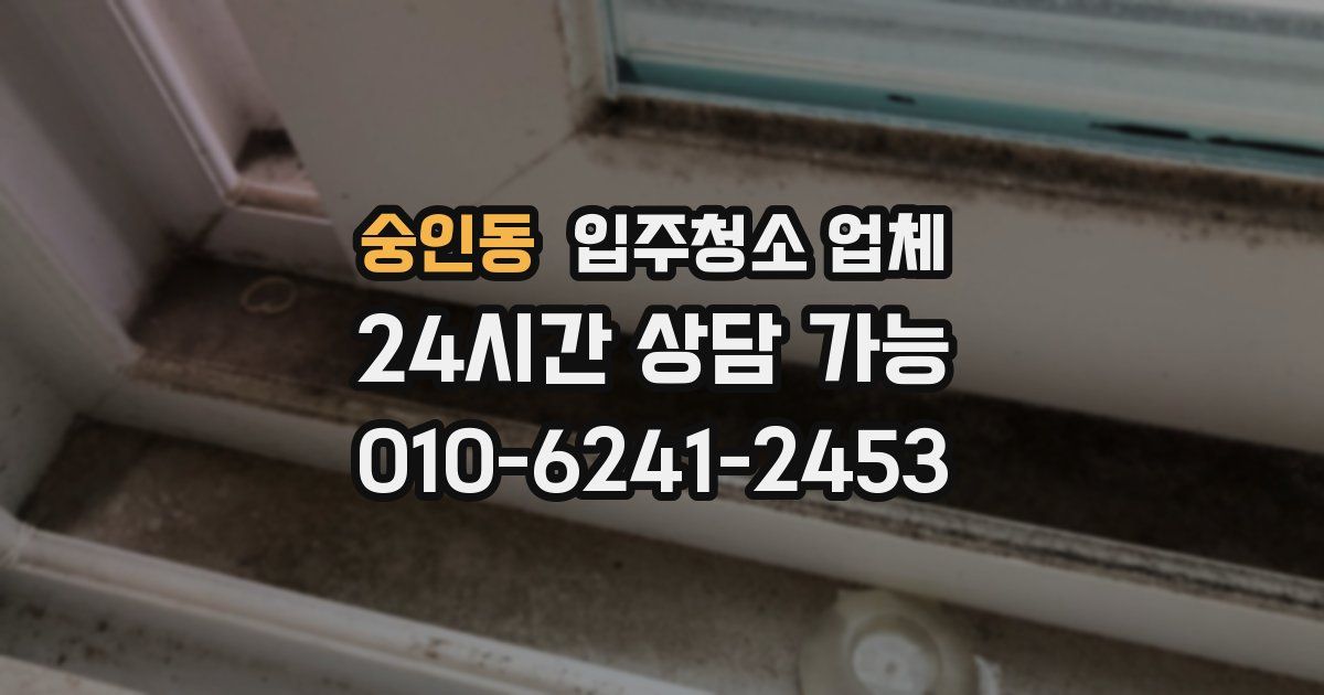 숭인동 입주청소 업체