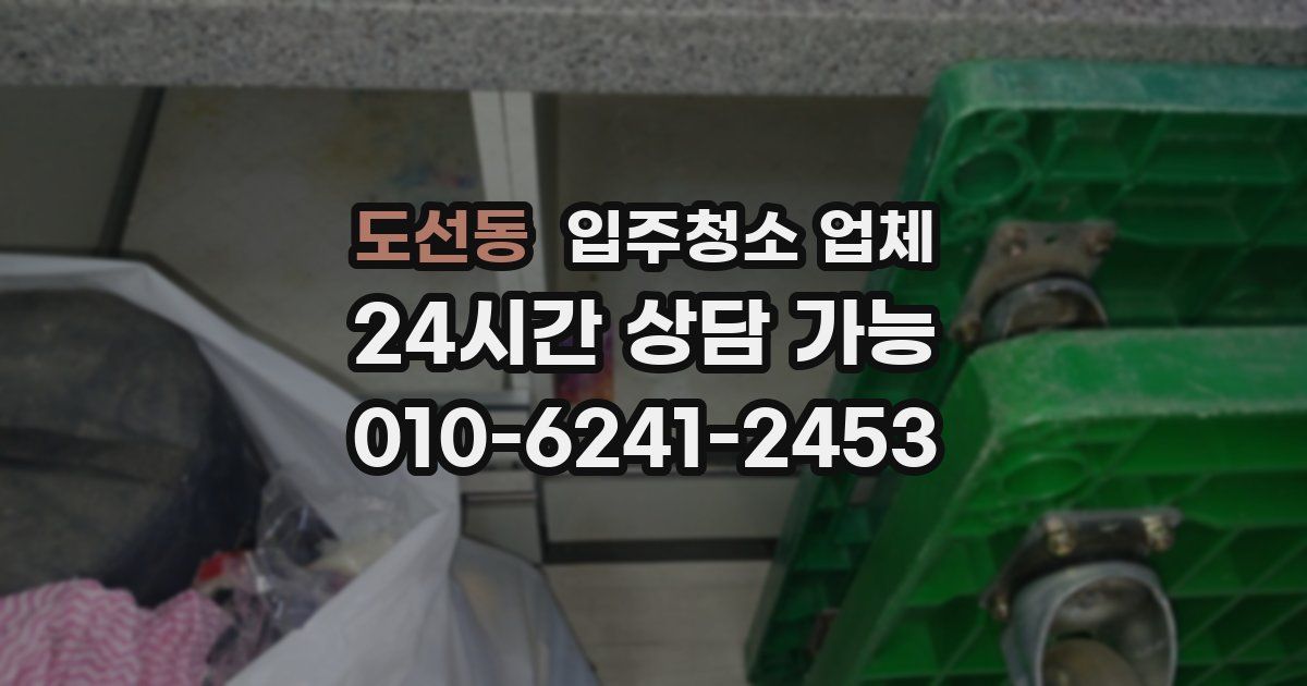 도선동 입주청소 업체