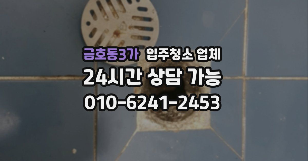 금호동3가 입주청소 업체