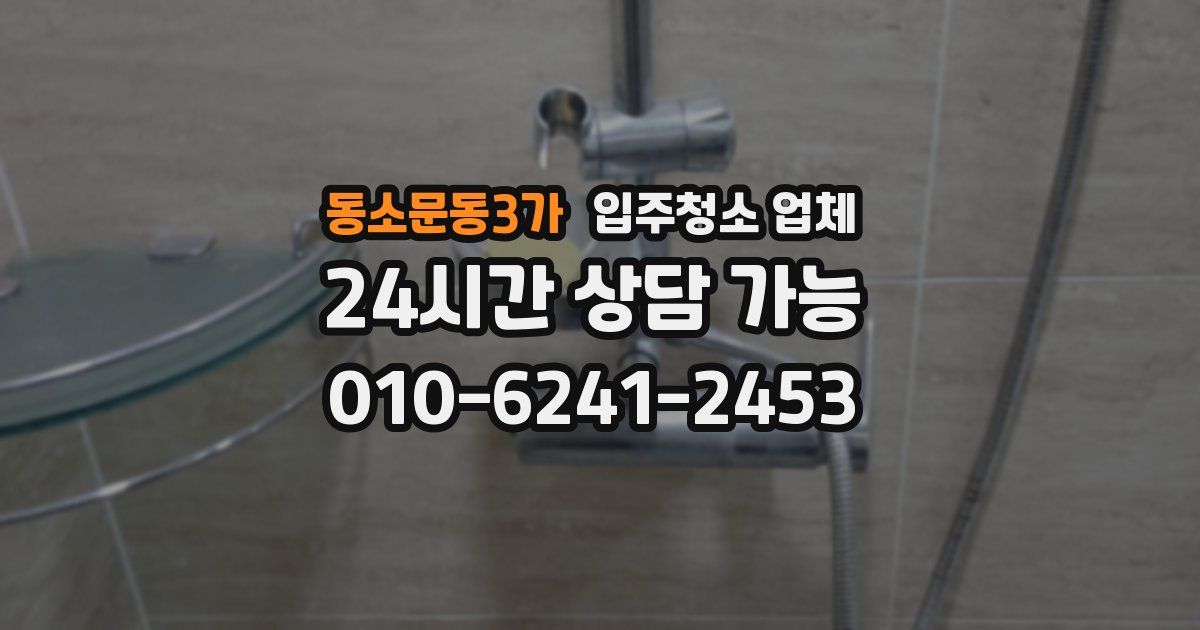 동소문동3가 입주청소 업체