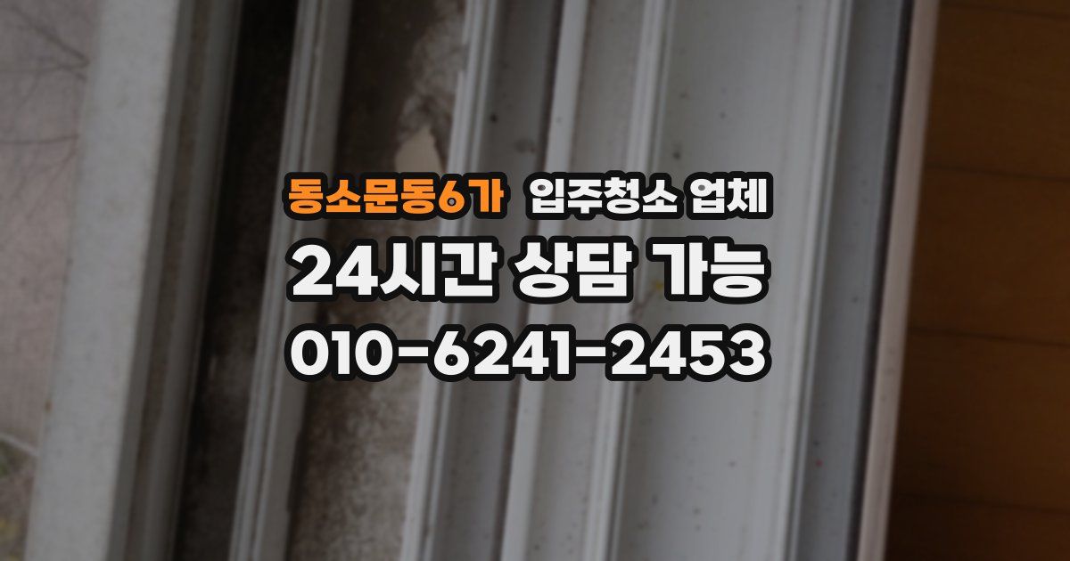 동소문동6가 입주청소 업체