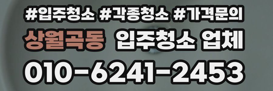 상월곡동 입주청소 업체