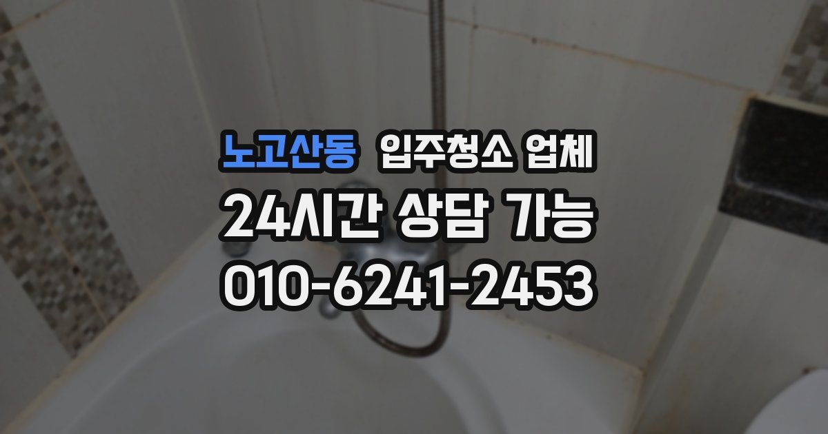 노고산동 입주청소 업체