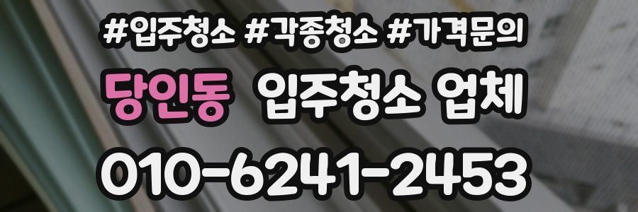 당인동 입주청소 업체