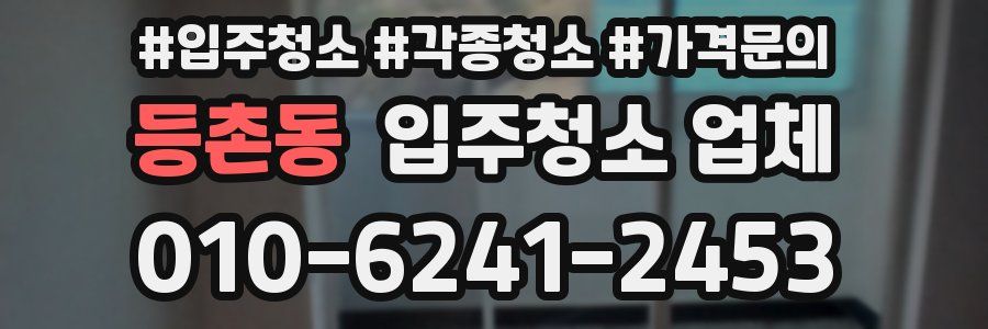 등촌동 입주청소 업체