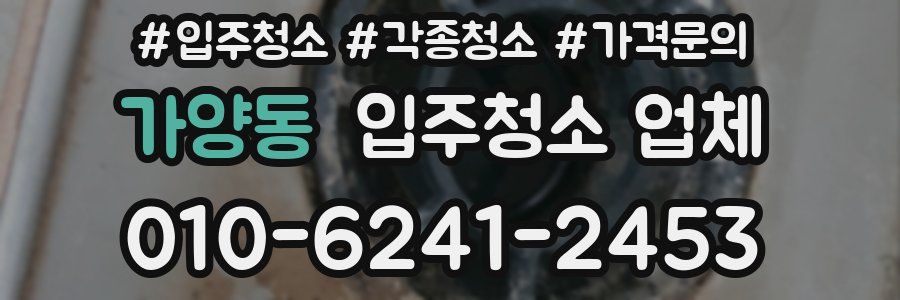 가양동 입주청소 업체