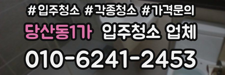 당산동1가 입주청소 업체