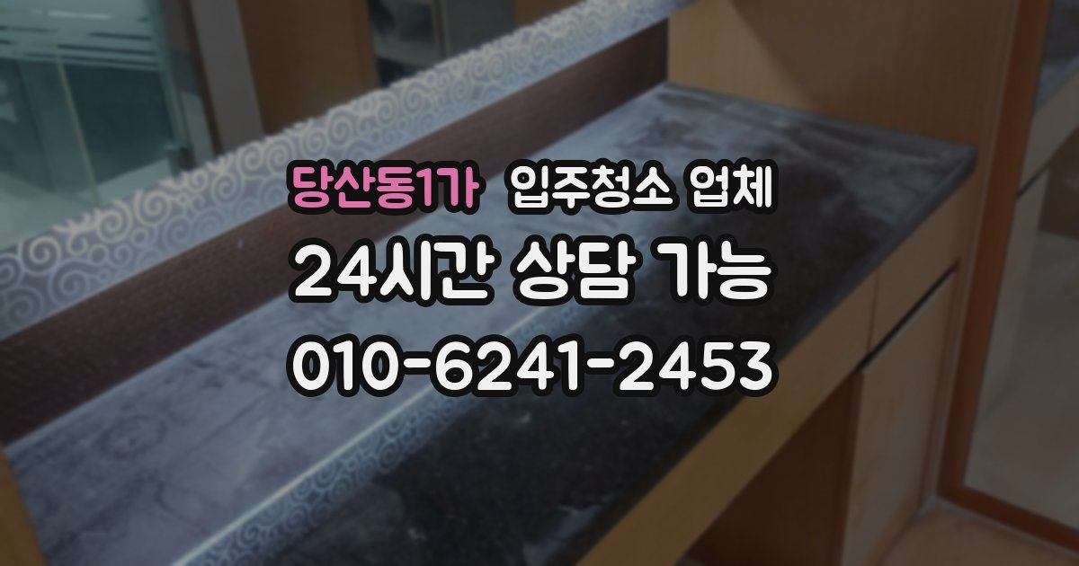 당산동1가 입주청소 업체