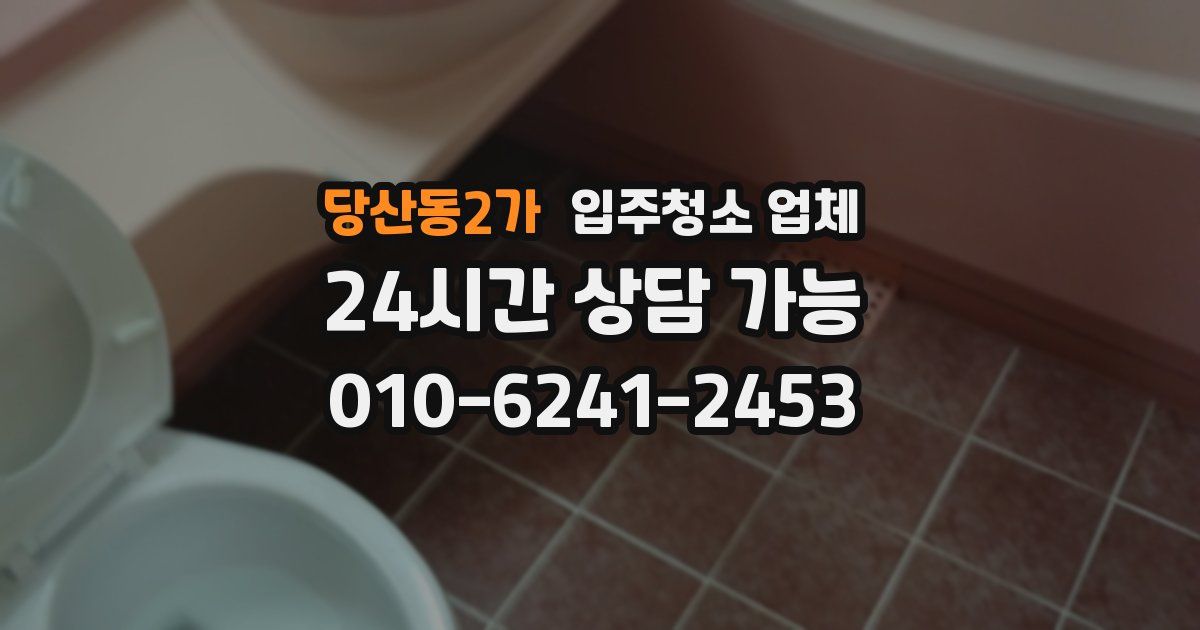 당산동2가 입주청소 업체