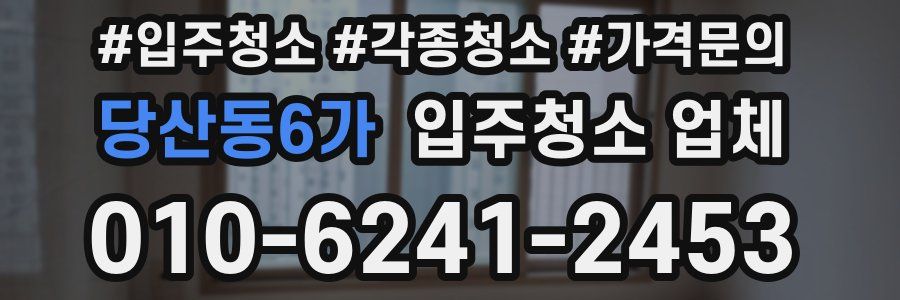 당산동6가 입주청소 업체
